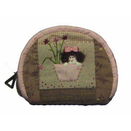 Pattern – Small purse with girl & flowers