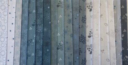 Quilters Frozen Collection – 18 stk. grå/blå/grøn
